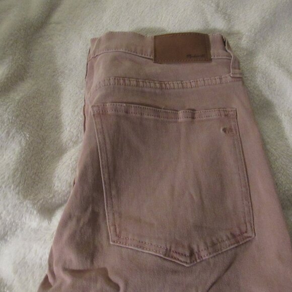 Madewell Pink/Brownish Jeans HIgh Rise Skinny Crop Size 28 waist - Picture 2 of 11